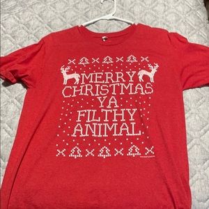 Merry Christmas ya filthy animal T-shirt